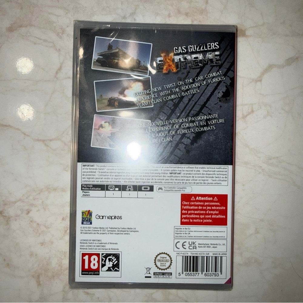 Nintendo Switch Gas Guzzlers Extreme Game. Brand New Sealed. Rated M - Picture 2 of 2